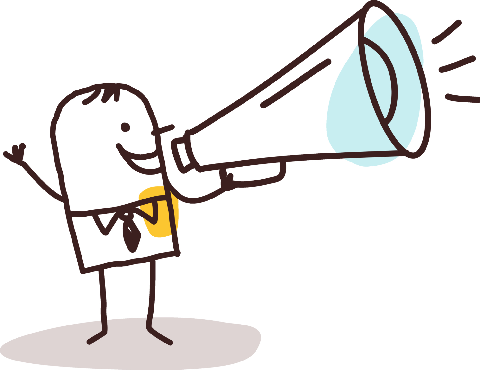 clipart man with megaphone - photo #42