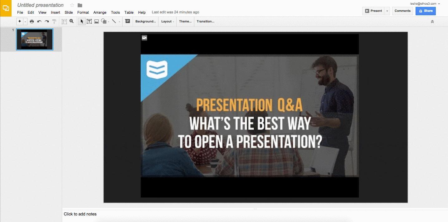 how to add videos to your google slides presentations ethos3 a