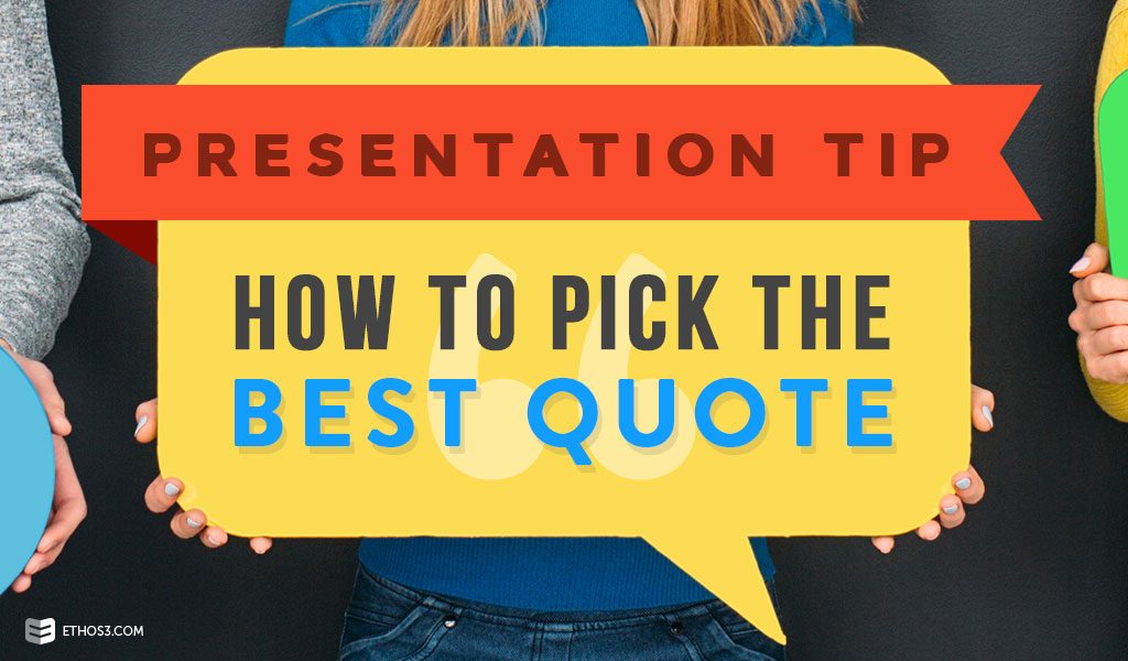 quote on presentation